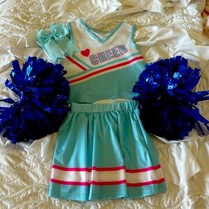 Cheerleader Halloween Costume Girls Size 6-8
